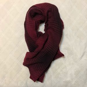 Modena Red And Black Plaid Scarf